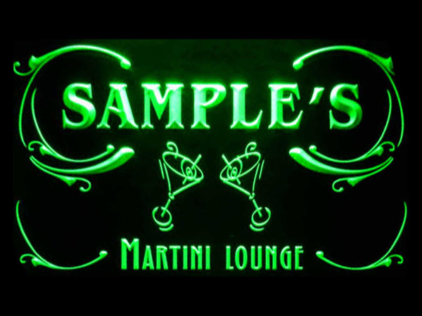 ADVPRO Name Personalized Custom Martini Lounge Cocktails Bar Wine Neon Light Sign st4-ti-tm - Green