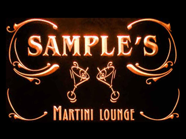 ADVPRO Name Personalized Custom Martini Lounge Cocktails Bar Wine Neon Light Sign st4-ti-tm - Orange