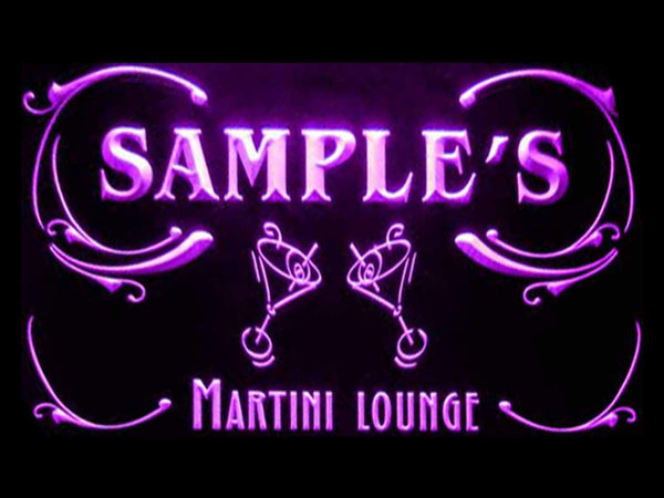 ADVPRO Name Personalized Custom Martini Lounge Cocktails Bar Wine Neon Light Sign st4-ti-tm - Purple