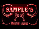ADVPRO Name Personalized Custom Martini Lounge Cocktails Bar Wine Neon Light Sign st4-ti-tm - Red