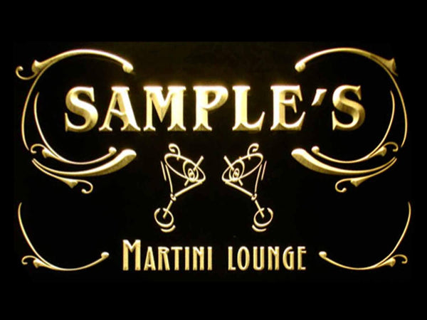 ADVPRO Name Personalized Custom Martini Lounge Cocktails Bar Wine Neon Light Sign st4-ti-tm - Yellow