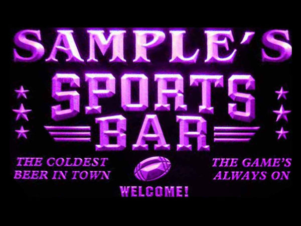 ADVPRO Name Personalized Custom Sports Bar Beer Pub Neon Sign st4-tj-tm - Purple