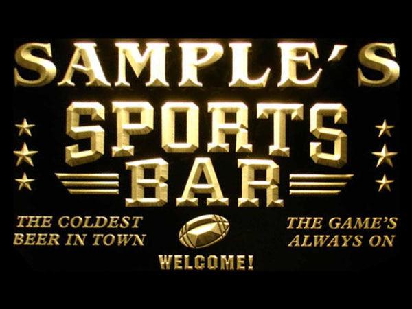 ADVPRO Name Personalized Custom Sports Bar Beer Pub Neon Sign st4-tj-tm - Yellow