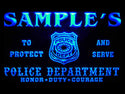 ADVPRO Name Personalized Custom Police Station Badge Bar Beer Neon Sign st4-tk-tm - Blue