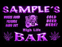 ADVPRO Name Personalized Custom Marijuana High Life Bar Beer Neon Sign st4-tp-tm - Purple