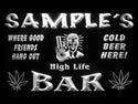 ADVPRO Name Personalized Custom Marijuana High Life Bar Beer Neon Sign st4-tp-tm - White