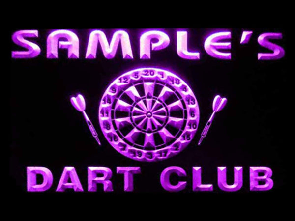 ADVPRO Name Personalized Custom Dart Club Bar Beer Neon Sign st4-ts-tm - Purple