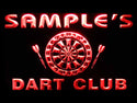 ADVPRO Name Personalized Custom Dart Club Bar Beer Neon Sign st4-ts-tm - Red