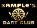 ADVPRO Name Personalized Custom Dart Club Bar Beer Neon Sign st4-ts-tm - Yellow