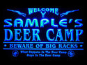 ADVPRO Name Personalized Custom Deer Big Racks Bar Beer Neon Sign st4-tu-tm - Blue