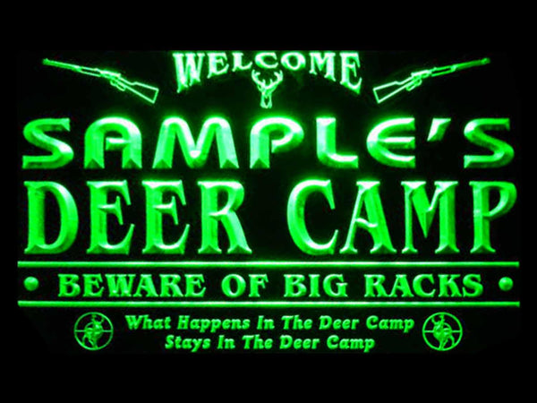 ADVPRO Name Personalized Custom Deer Big Racks Bar Beer Neon Sign st4-tu-tm - Green