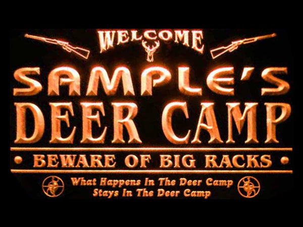 ADVPRO Name Personalized Custom Deer Big Racks Bar Beer Neon Sign st4-tu-tm - Orange