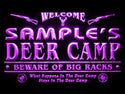 ADVPRO Name Personalized Custom Deer Big Racks Bar Beer Neon Sign st4-tu-tm - Purple