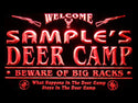ADVPRO Name Personalized Custom Deer Big Racks Bar Beer Neon Sign st4-tu-tm - Red