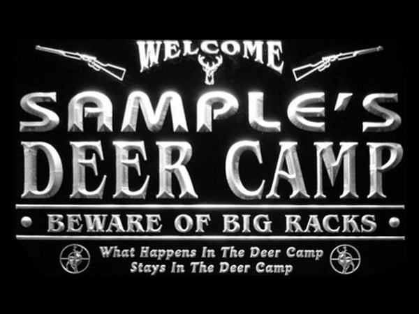 ADVPRO Name Personalized Custom Deer Big Racks Bar Beer Neon Sign st4-tu-tm - White