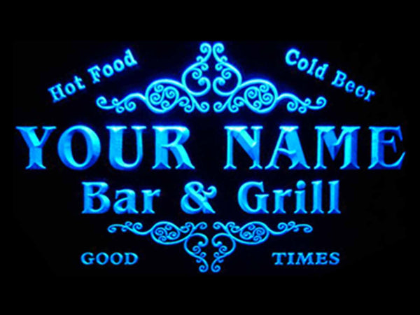 ADVPRO Name Personalized Custom Family Bar & Grill Beer Home Bar LED Neon Sign st4-u-tm - Blue
