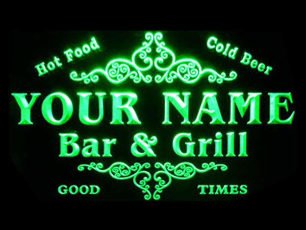 ADVPRO Name Personalized Custom Family Bar & Grill Beer Home Bar LED Neon Sign st4-u-tm - Green