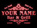 ADVPRO Name Personalized Custom Family Bar & Grill Beer Home Bar LED Neon Sign st4-u-tm - Red