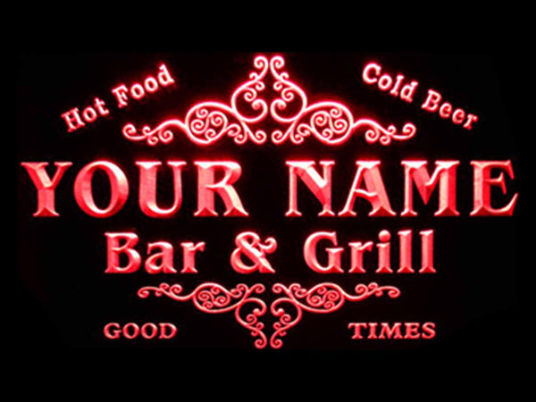 ADVPRO Name Personalized Custom Family Bar & Grill Beer Home Bar LED Neon Sign st4-u-tm - Red