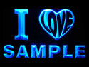 ADVPRO Name Personalized Custom I Love Series Neon Sign st4-v-tm - Blue