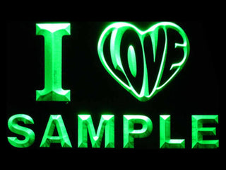 ADVPRO Name Personalized Custom I Love Series Neon Sign st4-v-tm - Green