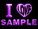 ADVPRO Name Personalized Custom I Love Series Neon Sign st4-v-tm - Purple