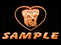 ADVPRO Name Personalized Custom American Bulldog Dog House Home Neon Sign st4-vb-tm - Orange