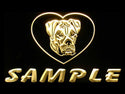 ADVPRO Name Personalized Custom American Bulldog Dog House Home Neon Sign st4-vb-tm - Yellow