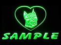 ADVPRO Name Personalized Custom Pit Bull Dog House Home Neon Sign st4-vd-tm - Green
