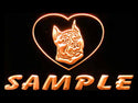 ADVPRO Name Personalized Custom Pit Bull Dog House Home Neon Sign st4-vd-tm - Orange