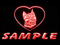 ADVPRO Name Personalized Custom Pit Bull Dog House Home Neon Sign st4-vd-tm - Red