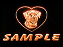 ADVPRO Name Personalized Custom Rottweiler Dog House Home Neon Sign st4-vf-tm - Orange
