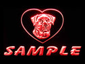 ADVPRO Name Personalized Custom Rottweiler Dog House Home Neon Sign st4-vf-tm - Red