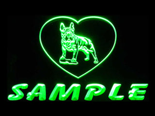 ADVPRO Name Personalized Custom French Bulldog Dog House Home Neon Sign st4-vh-tm - Green