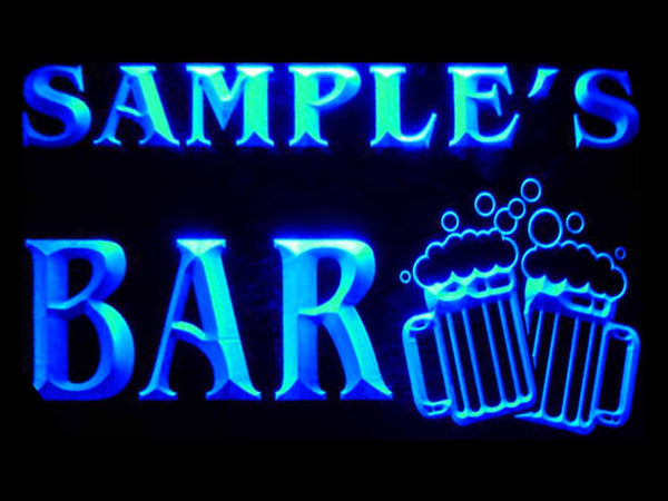 ADVPRO Name Personalized Custom Home Bar Beer Mugs Cheers Neon Sign st4-w-tm - Blue