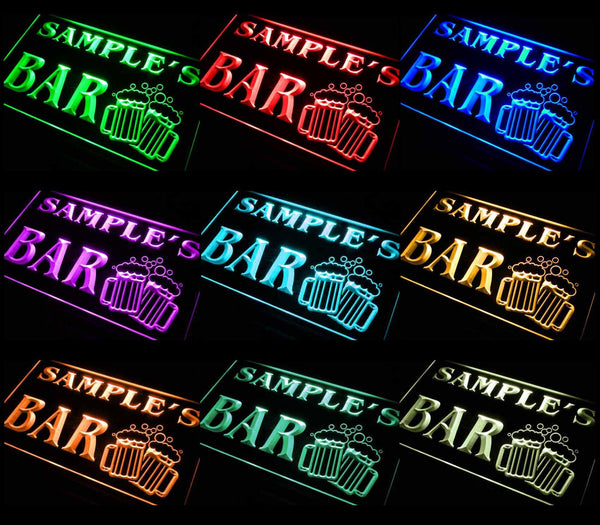 ADVPRO Name Personalized Custom Home Bar Beer Mugs Cheers Neon Sign st4-w-tm - Multicolor