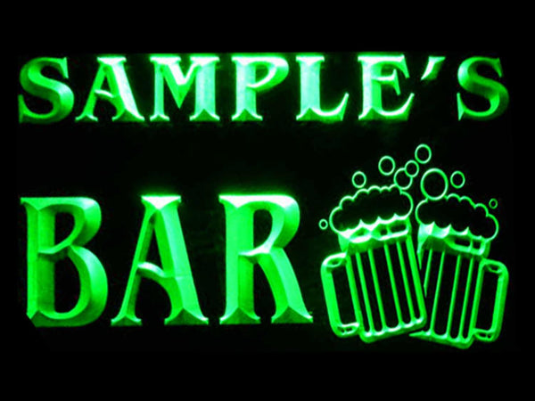 ADVPRO Name Personalized Custom Home Bar Beer Mugs Cheers Neon Sign st4-w-tm - Green