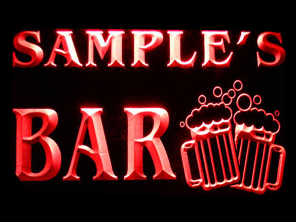 ADVPRO Name Personalized Custom Home Bar Beer Mugs Cheers Neon Sign st4-w-tm - Red