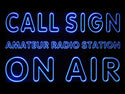 ADVPRO Custom Call Sign On Air Amateur Radio Station Led Neon Sign st4-wa-tm - Blue