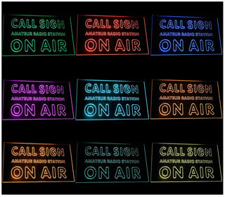 ADVPRO Custom Call Sign On Air Amateur Radio Station Led Neon Sign st4-wa-tm - Multicolor