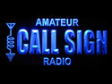 ADVPRO Custom Amateur Radio Your Call Sign Led Neon Sign st4-wb-tm - Blue