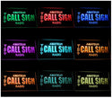 ADVPRO Custom Amateur Radio Your Call Sign Led Neon Sign st4-wb-tm - Multicolor