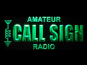 ADVPRO Custom Amateur Radio Your Call Sign Led Neon Sign st4-wb-tm - Green