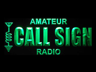 ADVPRO Custom Amateur Radio Your Call Sign Led Neon Sign st4-wb-tm - Green