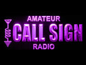 ADVPRO Custom Amateur Radio Your Call Sign Led Neon Sign st4-wb-tm - Purple