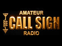 ADVPRO Custom Amateur Radio Your Call Sign Led Neon Sign st4-wb-tm - Yellow