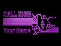 ADVPRO Your Name Call Sign Radio Led Neon Sign st4-wd-tm - Purple
