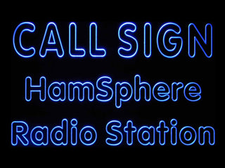 ADVPRO Custom Call Sign Hamsphere Radio Station Led Neon Sign st4-we-tm - Blue
