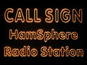 ADVPRO Custom Call Sign Hamsphere Radio Station Led Neon Sign st4-we-tm - Orange