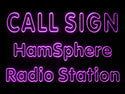 ADVPRO Custom Call Sign Hamsphere Radio Station Led Neon Sign st4-we-tm - Purple